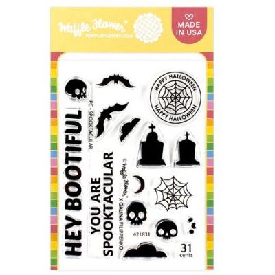 Waffle Flower Stempel - Postage Collage Spooktacular